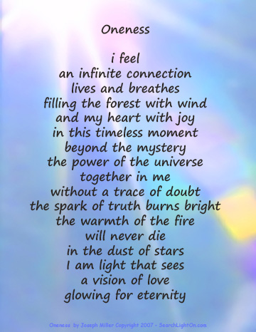 Poetry of mystical truth, oneness, wisdom, and inspiration